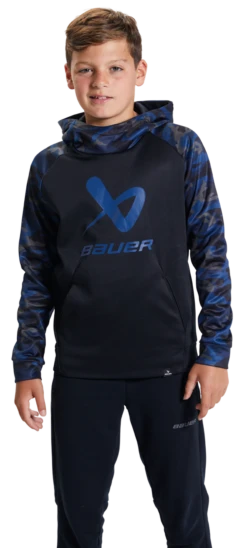 Bauer Raglan Camo Hoodie Youth