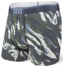 SAXX Quest Boxer Brief Fly Navy Mountain Camo